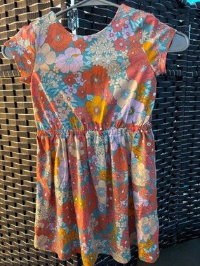 NWT  - Carter’s Cute Floral Orange & Green Dress - Size 5T
